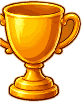 Trophée doré de champion, symbole du KO final de KO Million